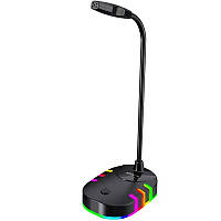 Микрофон настольный XTRIKE XMC-02 с подсветкой RGB Black UP, код: 8375721