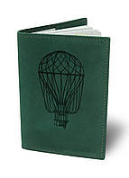 Кожаная обложка для паспорта BermuD B 01-18Z-01-5 Зеленый QT, код: 2728165