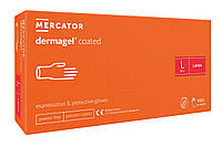 Рукавиці латексні Mercator Medical Dermagel Coated L Білі 100 шт (00-00000138) BK, код: 8246391