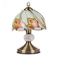 Настольная лампа классическая с абажуром Brille 60W TL-116 Бронзовый NB, код: 7271315