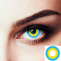 Линзы контактные цветные желто-голубые RY-080 (19056) Seta Decor QT, код: 8235105