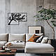 Модульна картина на стіну з дерева, декоративне панно з дерева "Осіннє Дерево", стиль лофт 25x40 см, фото 5