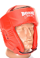 Шолом боксерський шкірвініл Boxer Sport Line M Червоний (hub_idod4j) UL, код: 2486729