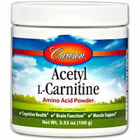 Комплекс Ацетил Карнитин Carlson Labs Acetyl-L-Carnitine 100 g IN, код: 7775448