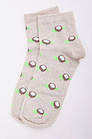 Женские носки бежевого цвета с принтом 167R362 Ager 37-40 GR, код: 8236500