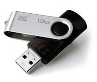 Флеш-накопитель USB 128GB GOODRAM UTS2 (Twister) Black (UTS2-1280K0R11) CP, код: 1913577