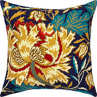Набір для вишивання декоративної подушки Чарівниця Тюльпан В. Моррис 40×40 см V-358 OS, код: 7243301