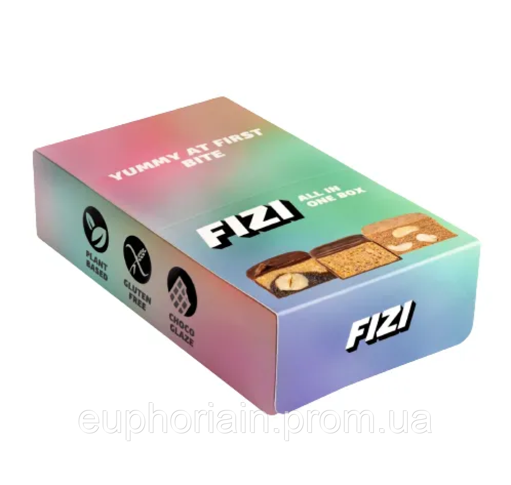 FIZI All In One Box - 10x45g батончики Отличное качество - фото 2 - id-p2162099137