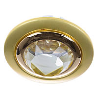Декоративний точковий світильник Brille 20 W HDL-CR Латунь 164024 SN, код: 7274565