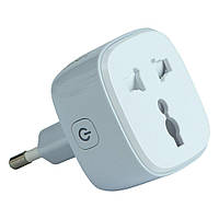 Смарт розетка LDNIO SCW1050 WiFI Smart Power Plug Блютуз v5.0 White OM, код: 8237228