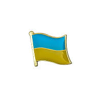 Брошь-значок BROCHE Патриотическая тематика Флаг Украины разноцветная BRGV112718 UP, код: 7540288