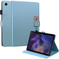 Чехол-книжка Animal Wallet Samsung Galaxy Tab A8 10.5 2021 X200 X205 Bear Голубой QT, код: 8101883