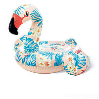 Детский надувной плотик для катания Intex 57559 «Фламинго», 142 х 137 х 97 см (hub_eo8s8e) BM, код: 2598796