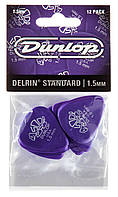 Медиаторы Dunlop 41P1.5 Delrin 500 Standard Plectrum Player's Pack 1.5 mm (12 шт.) GB, код: 6555536