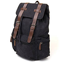 Рюкзак туристический текстильный унисекс Vintage 20608 28х47х15 см Черный XN, код: 6861253