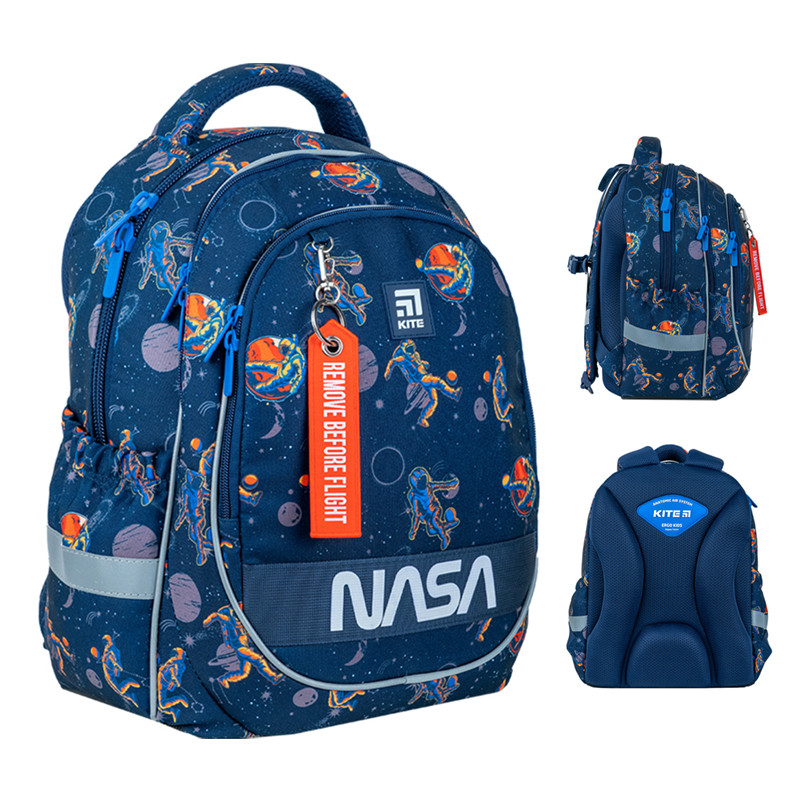 Рюкзак шкільний Kite NASA NS24-700M 38x28x16 см синій