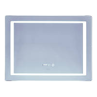 Зеркало Mixxus Style MR03-80x60 (часы, LED-подсветка, антизапотевание) (MI6005) UL, код: 8406182