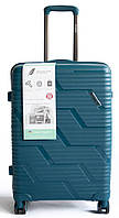 Пластиковый маленький чемодан из поликарбоната 36L Horoso Бирюзовый (S120248S green) z116-2024