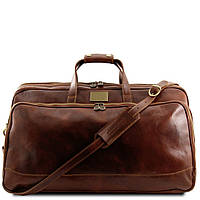 Кожаная дорожная сумка на колесах - Большой размер Tuscany Leather Bora Bora TL3067 (Коричневый) Отличное