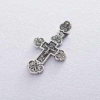 Серебряный православный крест чернение 132711 Оникс 6.3 г XN, код: 6841022