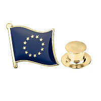 Значок BROCHE Флаг Евросоюза синий BRGV112796 UP, код: 7581143