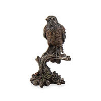 Статуэтка интерьерная Veronese Bird on a branch Gold 25 см Коричневый AL120371 TN, код: 7597348