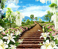 Фотообои Арт-Декор Цветочный рай 201х242 QT, код: 2585374