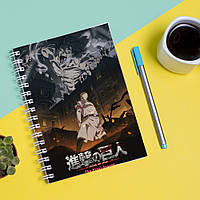 Скетчбук Sketchbook блокнот для рисования с принтом Attack on Titan - Вторжение титанов 2 А3 VA, код: 8301378