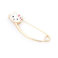 Золотая булавка Hello Kitty (эмаль) зак00260 Оникс LW, код: 6736602