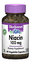 Ниaцин (В3) 100 мг Bluebonnet Nutrition 90 гелевых капсул XN, код: 1845332