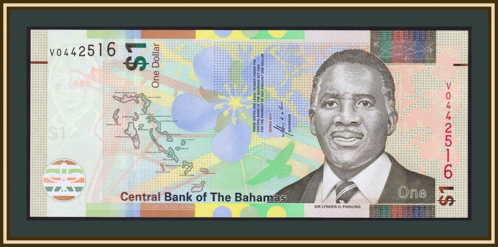 гнавка о-ва (Багами) 1 долар 2017 UNC No820, фото 1