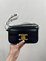 Celine Shoulder Bag Claude In Shiny Calfskin Black (Ремінець) 20.5 x 11.5 x 4.5 см Отличное качество