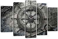 Настенные часы-картина на холсте Декор Карпаты 80x120 см (chf52) DH, код: 1340312
