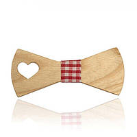 Деревянная галстук бабочка Gofin С вырезом сердца Gbd-353 DH, код: 7474553
