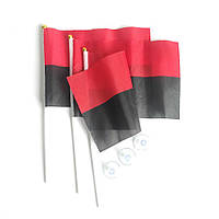Флаг УПА набор из 3-х штук полиэстер BookOpt 14*21 см на палочке с присоской PZ, код: 8334106
