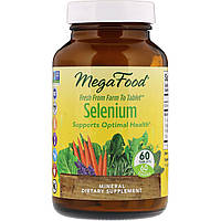 Селен, Selenium, MegaFood, 60 таблеток XN, код: 2337655