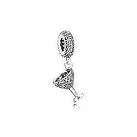 Серебряная подвеска-шарм Pandora 791535CZ GG, код: 7359801