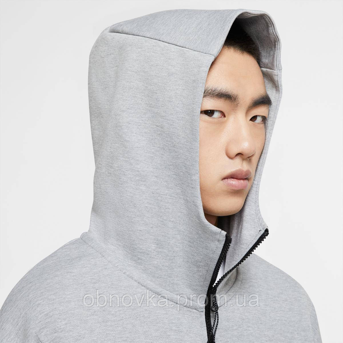 Кофта мужская Nike Tech Fleece Hoodie (CU4489-063) 2XL Серый OB, код: 7739777 - фото 4 - id-p2160693344