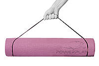 Коврик для йоги та фитнесу PowerPlay 4010 (173*61*0.6) Рожевий NX, код: 6628728