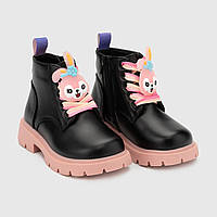 Ботинки для девочки Bessky B2665-7A 22 Черный (2000989969440) BM, код: 8308900
