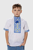 Рубашка с вышивкой для мальчика Козачок ФИЛИП 158 см Синий (2000989824800) z116-2024