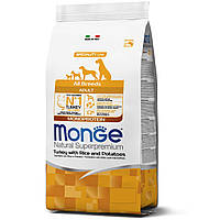 Корм Monge Monoprotein All breeds Adult Taccino сухой с индейкой для взрослых собак всех поро TR, код: 8451743