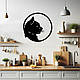 Декоративне панно з дерева, дерев'яна картина на стіну "Моя Киця", стиль лофт 20x20 см, фото 2