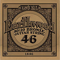 Струна Ernie Ball 1446 Earthwood 80 20 Bronze Acoustic Guitar Strings .046 GT, код: 6839130