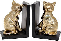 Книжный интерьерный держатель Bona Gold-Cats 25х9х17 см Золотой DP119971 NB, код: 7597297