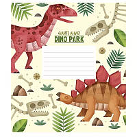 Тетрадь ученическая Dino park Школярик 012-3227K-4 в клетку на 12 листов PR, код: 8453534