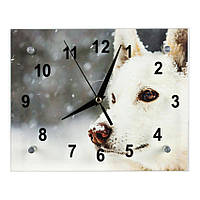 Часы Настенные ДомАрт СГ2 Пёс Снежок Тихий ход 20х25х5 см (21885) IN, код: 2379361