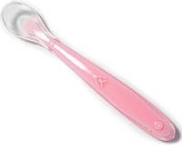 Силиконовая ложка для кормления ребенка 15.8х2.4 см Розовая (n-905) VA, код: 2611457