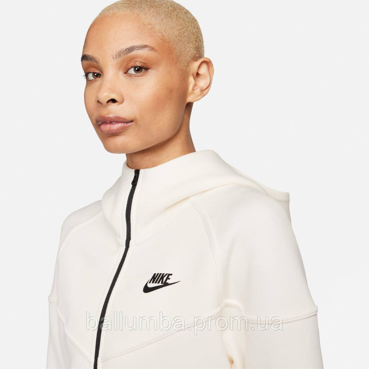 Кофта Nike W Nsw Tech Fleece Wr Fz Hdy (FB8338-110) XS Бежевый BM, код: 8452671 - фото 4 - id-p2161866686