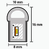 Білий світлодіодний неон для вивісок PROLUM™ 8x16, IP68, 24V, Series "NF", PRO, фото 4